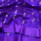 Pure Silk Chanderi – Royal Violet with goldSilver Lotus Buttas
Plain Violet Border & Shimmering Silver Tissue Pallu ✨
Silk Mark Certified • Free Shipping within USA • Ships in Two Weeks