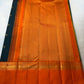 Divya – Handwoven Black Kanchipuram Pure Silk Saree with Mayil & Floral Butta, Finished with a Bold Rettapettu Border