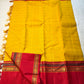 Vasantha Malli ✨
Pure Kanchipuram Silk Saree in Marigold & Kumkum Red
Marigold body with delicate woven checks
Kumkum-red border highlighted with Manthulir Green

Silk Mark Certified, delivery in 2 weeks