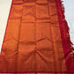 Thilakam Red Vairaoosi — Pure Silk Kanchipuram Saree
Radiant vermilion-red body with gold vairaoosi pinstripes and paisley buttas, paired with a fiery orange-red brocade pallu and grand peacock–elephant zari border ✨
Silk Mark Certified • Fall & Pico Done