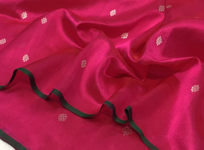 Pure silk Chanderi saree