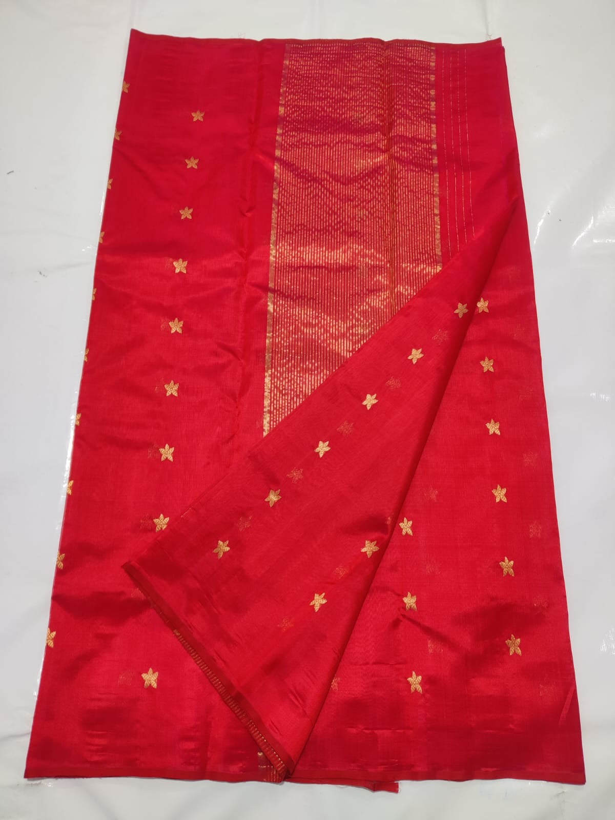 Pure silk Chanderi saree