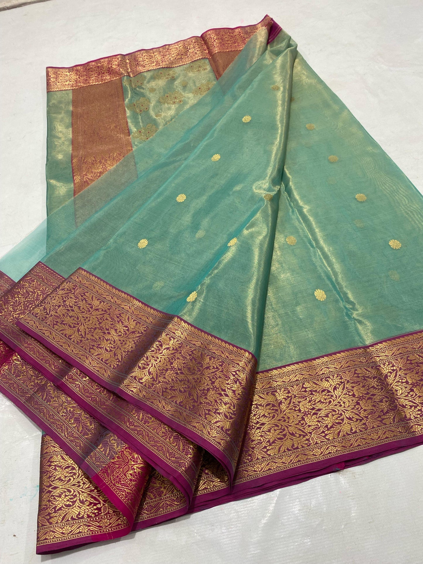 Chanderi tissue pure silks