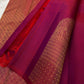 Lotus glow -radiant rani pink & crimson shot  body with lotus gold zari buttas 🌸
Majestic peacock panel pallu in antique gold jaal and temple border artistry ✨
Silk Mark Certified ✅ | Ships in 2 Weeks | Free Shipping within USA 🇺🇸