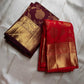 Tanvi – Coffee Brown Kanchipuram Pure Silk Saree with Floral Zari Jaal & Baavanji Border

Rich coffee brown silk adorned with delicate floral zari jaal creates a timeless elegance.
The bold Baavanji border and grand Varisaipettu pallu