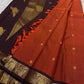 Rust Orange Kili — Pure Silk Kanchipuram Saree
Rust-orange body with gold zari kili (parrot) motifs ✨
Deep coffee-brown korvai borders & grand brocade pallu
Silk Mark Certified • Ships in Two Weeks • Free Shipping within USA