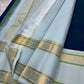 Mayil Kazhuthu ✨ – Peacock’s Neck Kanchipuram Pure Silk Saree
Korvai Royal-Purple Border with Peacock & Floral Zari Vines
Body Embellished with Gold Kamalam (Lotus) Buttas
Grand Gold Zari Pallu with Traditional Motifs & Hand-knotted Tassels
Silk Mark