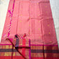 Pure Kanchipuram Silk Saree – Pink Body, Royal Purple Korvai Borders

Annapakshi zari stripes & paisley buttas • contrast purple blouse

Silk Mark Certified • Fall & Pico Done • Blouse Stitching Available ($30)

Free Shipping within USA ships in 2 weeks