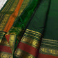 Minnal ✨ – Forest Green Kanchipuram Pure Silk Saree
with Radiant Gold Coin Buttas 🌸
Rust Korvai Varisaipet Zari Border
Grand Green Pallu with Gold Stripes & Panels