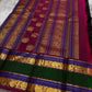 Mahathi Kanjivaram — Black Silk with Elephant Zari Borders
Deep Black Body • Green & Maroon Contrast • Blue Temple Highlights
Silk Mark Certified • Free Shipping within USA • Ships in Two Weeks