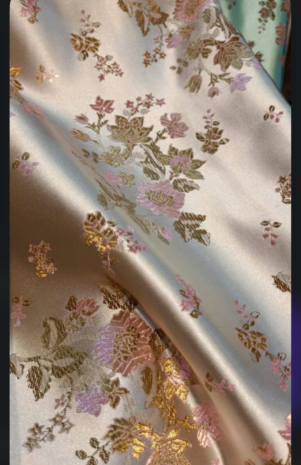 Structured pure silk Banarasi blouse in Parcha silk with satin-balanced sheen