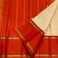 Ivory Vermillion Kattam — Pure Silk Kanchipuram Saree
Buttermilk-Ivory Body with Red Micro-Checks & Vermilion Korvai Border ✨
Gold Pin Lines, Leaf-Green Highlights & Rust Pallu • Silk Mark Certified • Ships in 1 Week ✅
