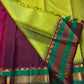 Gita  
Pure Silk Kanchipuram Saree  
Sampanga & Pea Green Podi Kattam  
Arakku Border with Triple Zari Bands
