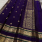 Royal purple pallu with circular zari medallions, Arakku Red Rettapet Kanjivaram saree – view 8