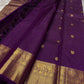 Ravi Kiranam – Purple Violet Zari Kattam | Pure Silk Kanchipuram

Regal Jamuni–Violet • Rekha Checks & Zari Buttas

Grand Gold Zari Border • Brocade Pallu with Medallion Panels

Silk Mark Certified • Free Shipping within USA

Ships in Two Weeks | Blou