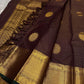 Bronze Lotus Vairaoosi
Coffee-Deep Kanchipuram Silk Saree
Grand Zari Borders • Lotus Butta Elegance