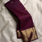 Archana – Handwoven Pure Silk Kanchipuram in Deep Brown with Gold Zari Accents & Ornate layered border