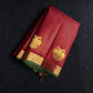 Arakku Gandaberunda vairaoosi — Pure Silk Kanchipuram Saree
Deep arakku  in fine vaira oosi weave with gold Gandaberunda motifs 🦅
Antique-gold temple borders & emerald-green selvedge • Silk Mark Certified • Free USA Shipping • Ships in Two Weeks ✅