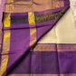 Ivory Violet Vairaoosi — Pure Silk Kanchipuram Saree
Pearl-Ivory Vairaoosi Body with Gold Round Buttas ✨
Deep Violet Korvai Border & Chevron Zari Pallu • Silk Mark Certified • Free USA Shipping • ships in 2 weeks