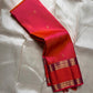 Kumudham — Pure Silk Kanchipuram Saree
Aruna-pink shot orange body • Maroon gopura temple borders • Violet diamond brocade pallu ✨
Silk Mark Certified • Free USA Shipping • Ships in Two Weeks ✅
