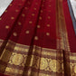 Aarohi – Ash Grey Pure Silk Kanchipuram Saree
Featuring a vibrant vermillion maroon red border and pallu.
Adorned with traditional mullai seer and intricate zari motifs.
A perfect blend of subtle elegance and festive vibrance.