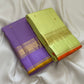 Blooming Lavender — Pure Silk Kanchipuram
Lavender body with oosi-kattam pinstripes, gaja-paisley zari borders & turmeric-gold selvedge ✨
Silk Mark Certified • Antique Zari Weave • Ships in Two Weeks • Free Shipping within USA