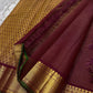Paaku Vairaoosi Kili — Pure Kanchipuram Silk (Maroon × Gold × Green)
Handwoven maroon silk with zari kili motifs, vairaoosi stripes & antique gold chevron borders.
Silk Mark Certified • Free USA Shipping • Ships in Two Weeks • Blouse Stitching ($30)