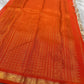 Amber Shubhra Butta — Pure Kanchipuram Silk Saree
Ivory body with golden zari buttas and vibrant amber-orange pallu
Pure 3gm zari • Silk Mark Certified • Free Shipping within USA