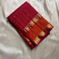 Brick Red Saffron Zari Kattam | Pure Kanchipuram Silk ✨
Brick-red body with zari kattam checks, gold buttas & saffron-orange border ❤️
Silk Mark Certified • Free Shipping within USA • Ships in Two Weeks ✅