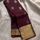 Cholai — Pure Silk Kanchipuram Saree
Deep Arakku Maroon with Gold Coin & Mankolam Buttas
Rudraksha & Vanki Zari Borders | Brocade Gold Pallu
Heritage Handloom Weave | Blouse Attached
Silk Mark Certified ✅ • Fall & Pico Done ✅ • Blouse Stitching ($30) ✅ •
