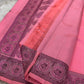 Rose Thread Work Butta — Pure Kanchipuram Silk
All-thread weave in rose pink with magenta & olive buttas, zari-free elegance
Plum-purple parrot medallion border • Paisley pallu • Silk Mark Certified • Free Shipping USA