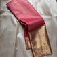 ✨ Rose Vairaoosi — Pure Silk Kanchipuram Saree ✨
Blush rose body with fine vairaoosi stripes and gold coin buttas, framed by antique-gold paisley brocade borders and a glowing full zari pallu.
Silk Mark Certified ✅ • Free Shipping within USA 🇺🇸 •