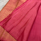 Vilva 🌸 – Pink Pure Kanchipuram Silk Saree with Golden Zari Leaf Motifs, Ornate Floral Border & Paisley Pallu | Silk Mark Certified

A pure silk Kanchipuram in a soft, elegant pink, Vilva is adorned with delicate golden zari leaf motifs.