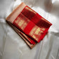 Mahi ✨
Golden-Beige Diamond Zari Kanchipuram Silk
Vermilion Red Rettapet Border with Elephant & Peacock Motifs
Grand Gold Zari Brocade Pallu
Silk Mark Certified | Handloom Heirloom