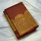 Rust Orange Elephant Peacock Arches – Pure Silk Kanchipuram Saree
Tiny gold podi butta motifs with grand elephant & peacock arch borders
Rich antique-gold zari pallu with floral columns & temple designs
Silk Mark Certified | Free Shipping within USA-