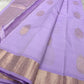 Thamarai Lilac — Pure Kanchipuram Silk Saree
Pastel Lilac with Rose-Gold Zari Leaf Buttas & Diamond Jaal Pallu
Silk Mark Certified • Free Shipping within USA • Ships in Two Weeks