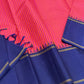Peony Indigo Kattam — Pure Silk Kanchipuram Saree
Peony-Pink & Kesari Micro Checks with Deep Indigo Korvai Border ✨
Silk Mark Certified • Free USA Shipping • ships in two weeks ✅