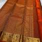 Susheela ✨ – Coffee-Brown Oosi Kattam Kanchipuram Pure Silk Saree
Korvai Burnt-Orange Border with Majestic Peacock Zari Motifs
Intricate Zari-Weave Pallu with Traditional Patterns & Highlights
Contrast Burnt-Orange Blouse Fabric with Matching Zari Border
