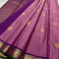 Petal Oosikattam ✨ – Pure Kanchipuram Silk Saree
Radiant Petal Pink Body in Oosi Zari Kattam Weave with Buttas
Deep Purple Korvai Border with Green Selvedge & Elephant Motifs
Majestic Purple Pallu with Intricate Gold Zari Brocade
Silk Mark Certified |