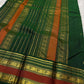 Minnal ✨ – Forest Green Kanchipuram Pure Silk Saree
with Radiant Gold Coin Buttas 🌸
Rust Korvai Varisaipet Zari Border
Grand Green Pallu with Gold Stripes & Panels
