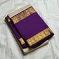 Ivory Violet Vairaoosi — Pure Silk Kanchipuram Saree
Pearl-Ivory Vairaoosi Body with Gold Round Buttas ✨
Deep Violet Korvai Border & Chevron Zari Pallu • Silk Mark Certified • Free USA Shipping • ships in 2 weeks