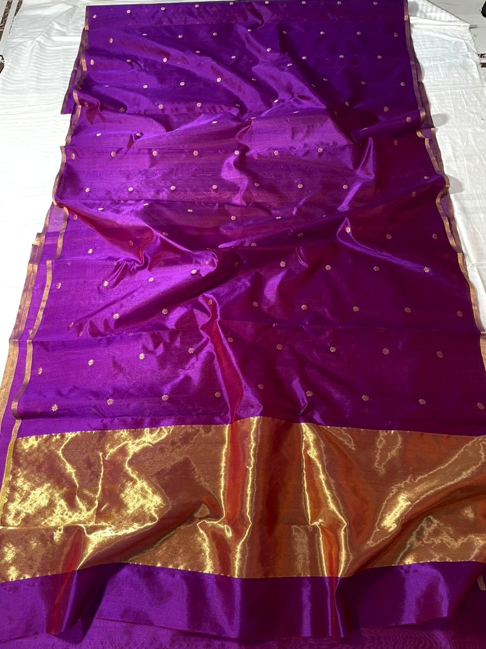 Pure silk Chanderi saree