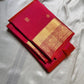 Agnika – Tomato orange shot Red Kanchipuram Silk Saree with Mayil Chakram Butta & Orange Border
Fiery and regal, Agnika is a pure Kanchipuram silk saree featuring a rich red body adorned with intricate Mayil Chakram buttas.
