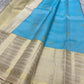 Blue Vennila Varisai – Pure Kanchipuram Silk Saree
Blue body with gold leaf buttas; contrast ivory varisai borders
Grand ivory pallu with rich zari stripes; contrast ivory blouse
Silk Mark Certified | Blouse Piece Included | Fall & Pico Done
Free Shipping