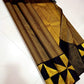 Ettukol Swarna — Contemporary Pure Silk Kanchipuram Saree
Black & Gold Zari Geometry with Ettukol Triangular Motifs ✨
Silk Mark Certified • Fall & Pico Done • Free USA Shipping • Ships in Two Weeks ✅