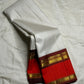Shveta Arakku Kattam
Pure Silk Kanchipuram Saree – White Body with Fine Kattam Checks
Contrast Arakku Red Border & Maroon Korvai with Rich Zari Weave
Grand Zari Pallu Featuring Intricate Traditional Motifs
Silk Mark Certified ✅ Fall & Pico Done