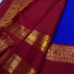 Cobalt Blue Ruby — Pure Silk Kanchipuram Saree (Mayil Edition)
Royal Cobalt-Blue Body with Gold Mandala Buttas & Ruby-Red Peacock Zari Border ✨
Silk Mark Certified • Free USA Shipping • ships in 2 weeks