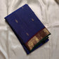 Midnight Oosikattam ✨ – Pure Kanchipuram Silk Saree
Deep Midnight Blue Body in Oosi Zari Kattam with Leaf Buttas
Maroon Korvai Border with Green Selvedge & Elephant Motifs
Opulent Maroon Pallu with Intricate Gold Zari Brocade
Silk Mark Certified |