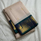 Mayilkazhuthu Shwetham — Pure Kanchipuram Silk Saree
Soft Ivory-Blush Body with Gold Zari Buttas & Peacock Blue-Green Border
Silk Mark Certified • Free Shipping within USA • Ships in Two Weeks
