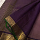 Padmika – Graceful Pink Zari Kattam Kanchipuram Silk Saree with Majestic Purple Vanasringaram Border & Green Selvedge